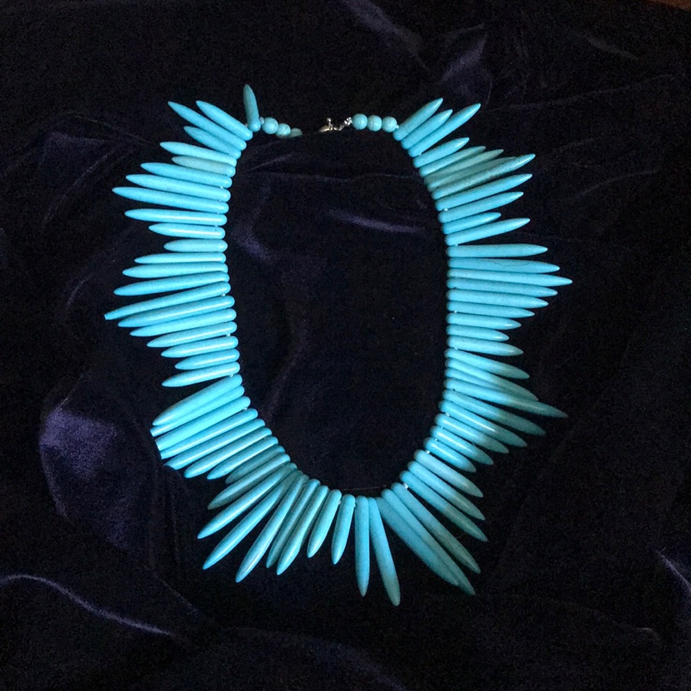 Turquoise statement necklace